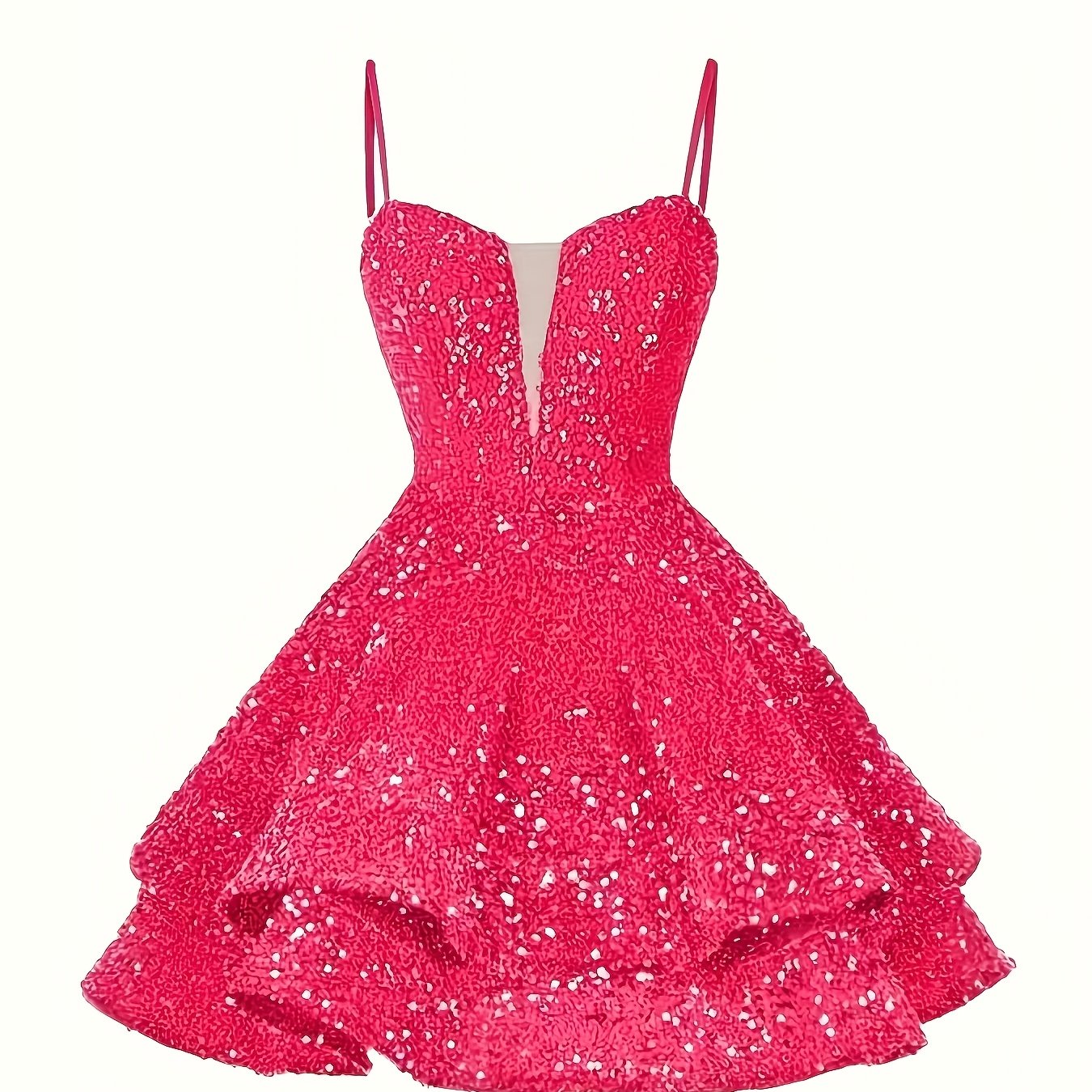 Sweet Sparkly Sequin Short Teen Homecoming Dress for Prom Party Gowns