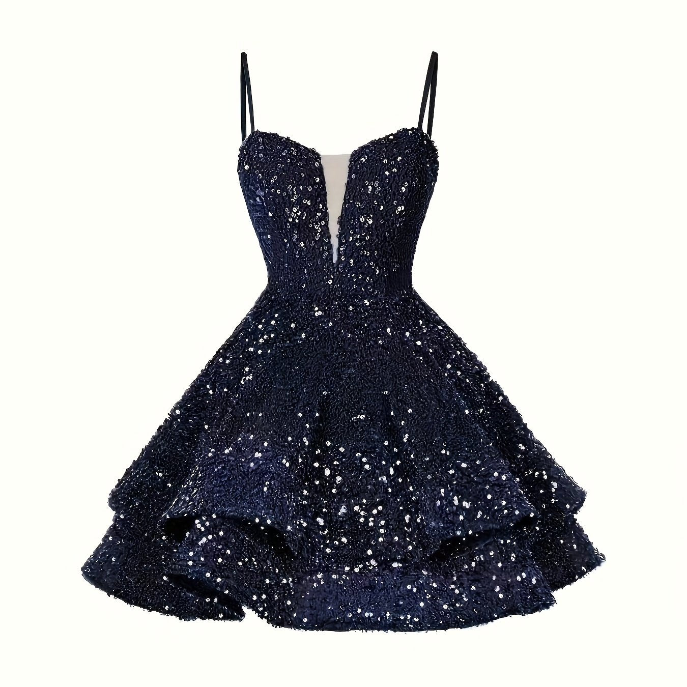 Sweet Sparkly Sequin Short Teen Homecoming Dress for Prom Party Gowns