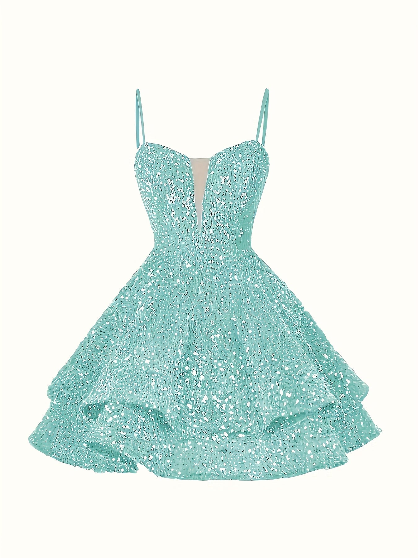 Sweet Sparkly Sequin Short Teen Homecoming Dress for Prom Party Gowns