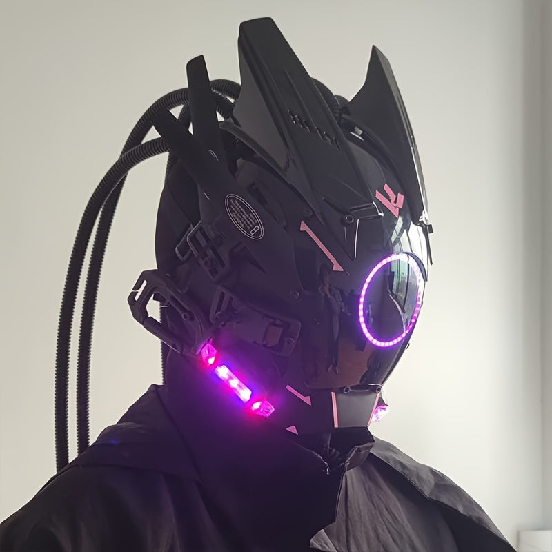 Futuristic LED Punk Mask