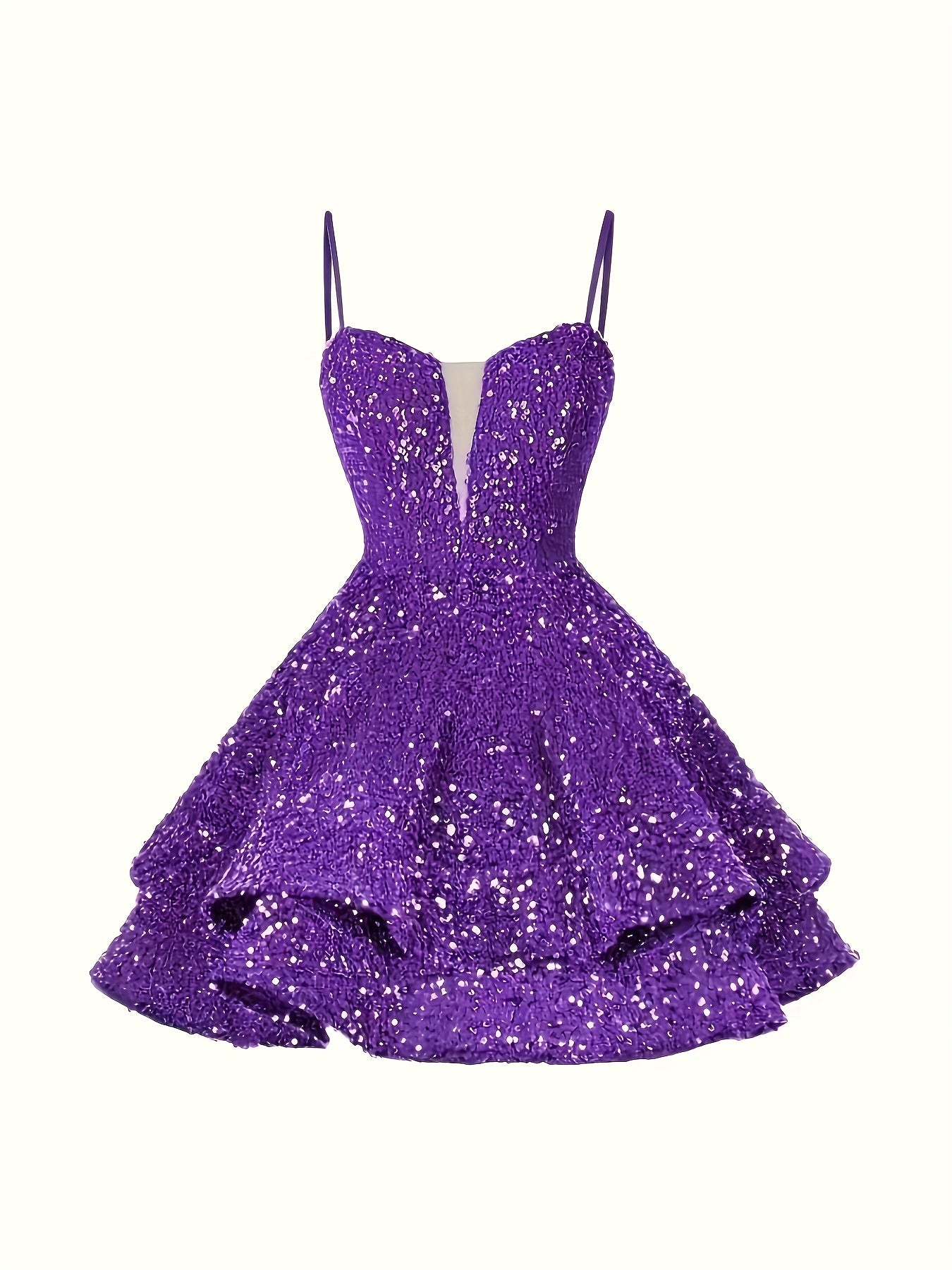 Sweet Sparkly Sequin Short Teen Homecoming Dress for Prom Party Gowns