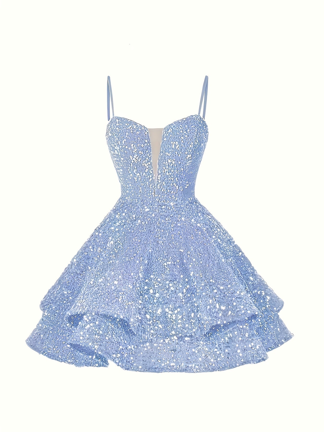 Sweet Sparkly Sequin Short Teen Homecoming Dress for Prom Party Gowns