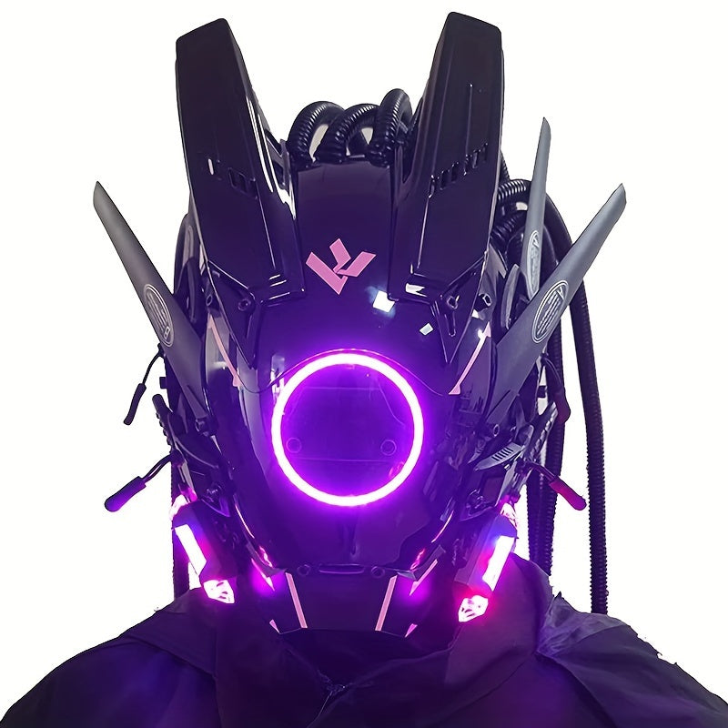 Futuristic LED Punk Mask