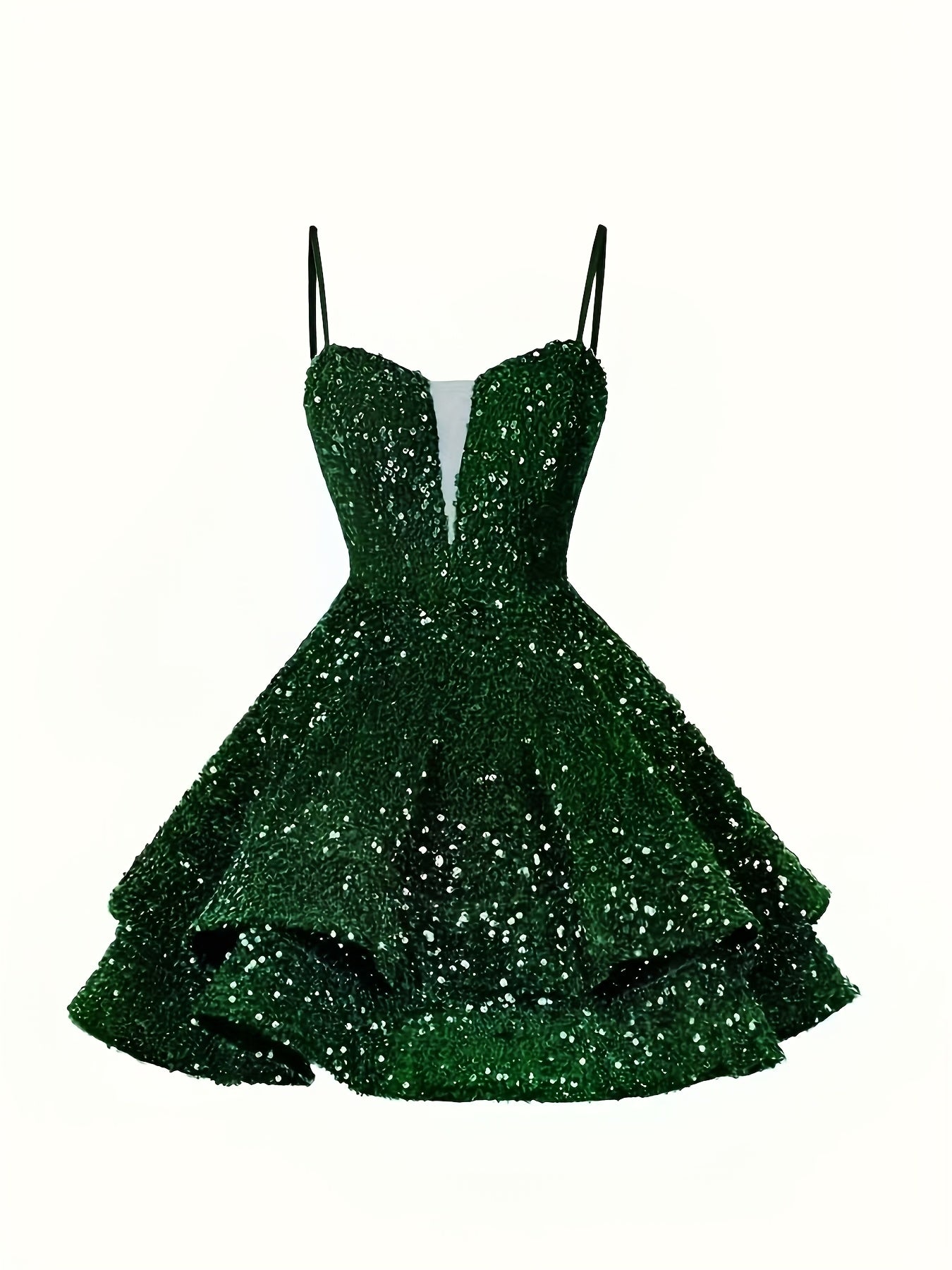 Sweet Sparkly Sequin Short Teen Homecoming Dress for Prom Party Gowns