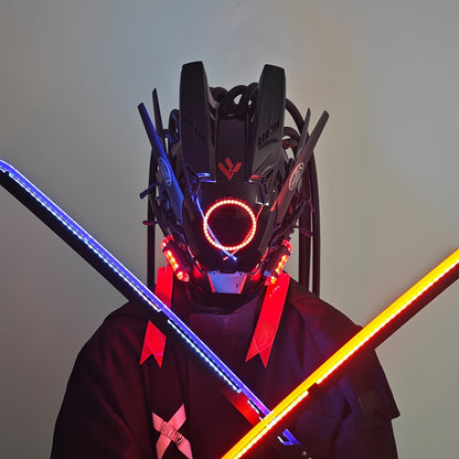 Futuristic LED Punk Mask