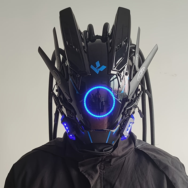 Futuristic LED Punk Mask
