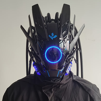 Futuristic LED Punk Mask
