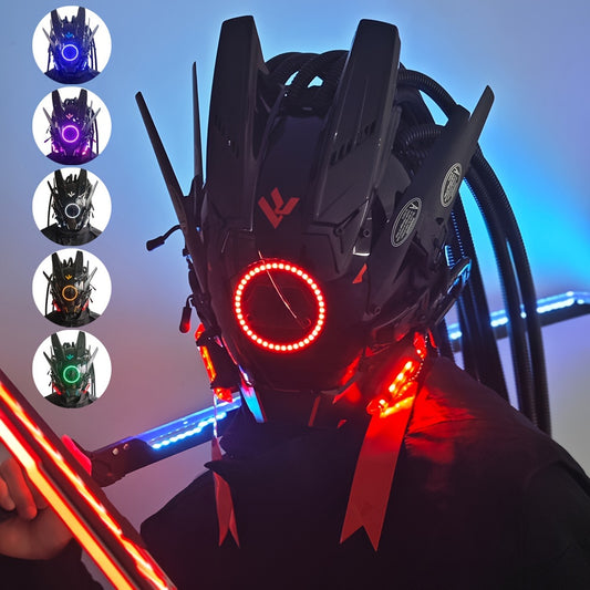 Futuristic LED Punk Mask