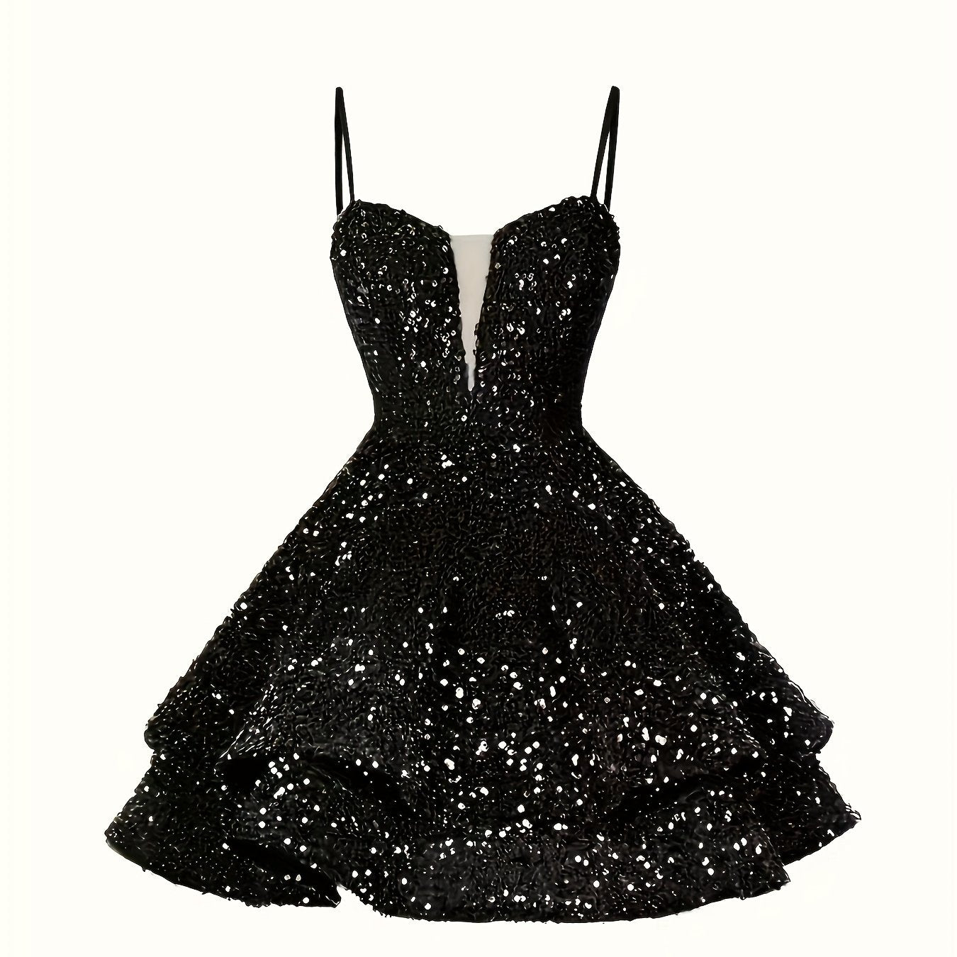 Sweet Sparkly Sequin Short Teen Homecoming Dress for Prom Party Gowns