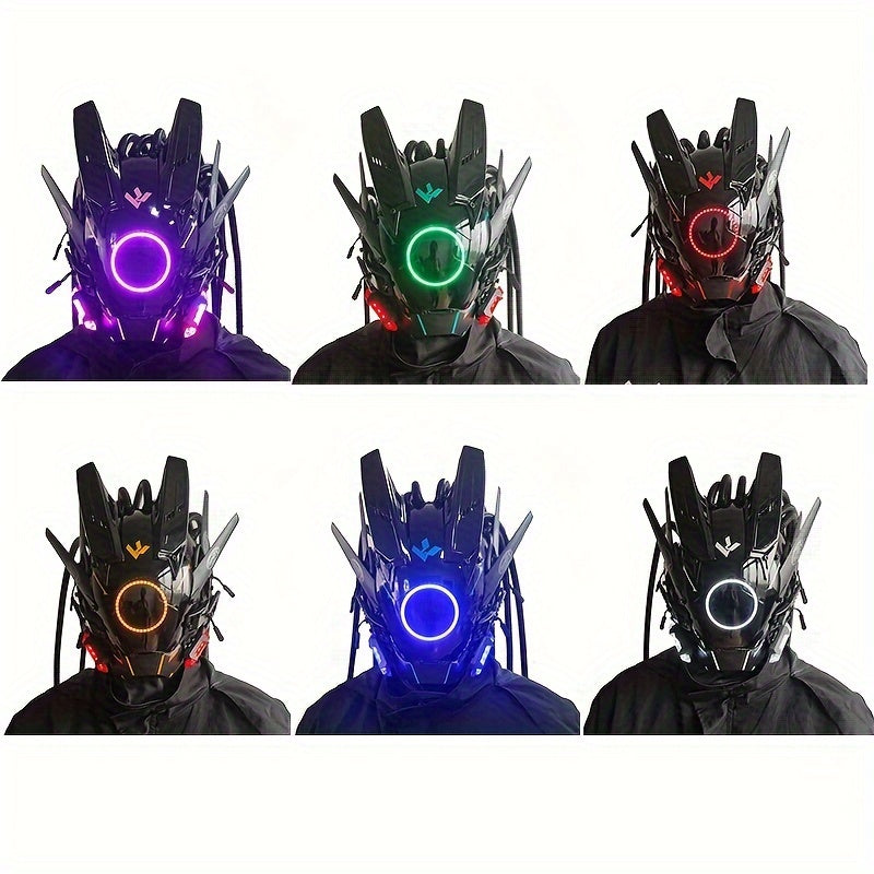 Futuristic LED Punk Mask