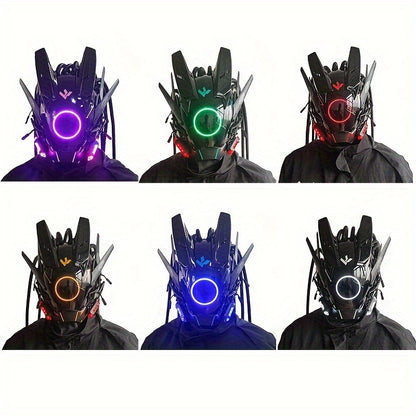 Futuristic LED Punk Mask