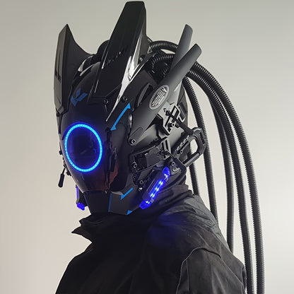 Futuristic LED Punk Mask