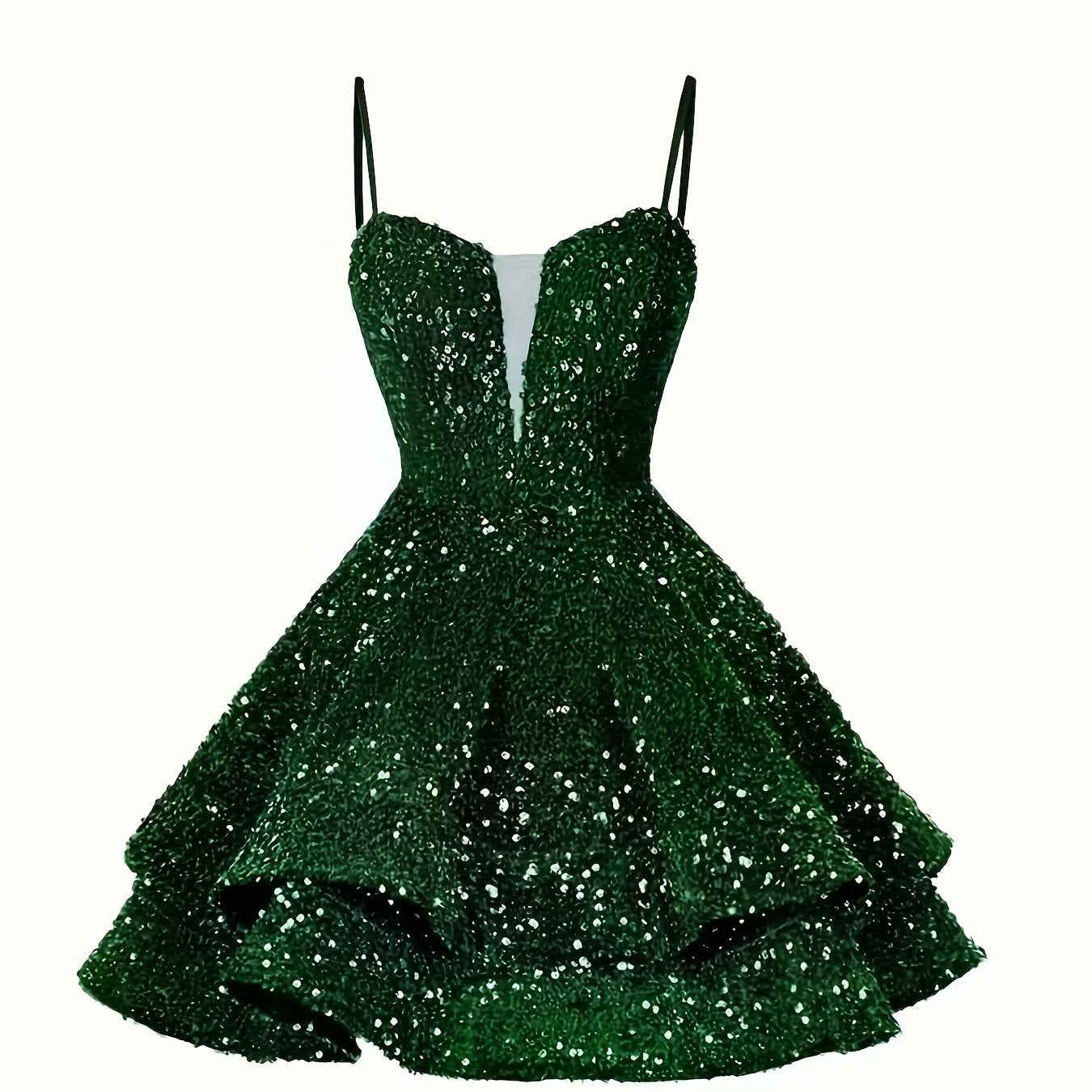 Sweet Sparkly Sequin Short Teen Homecoming Dress for Prom Party Gowns