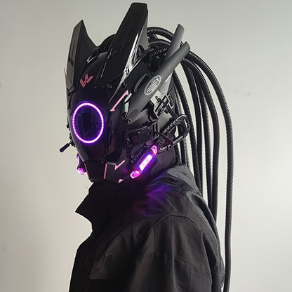 Futuristic LED Punk Mask