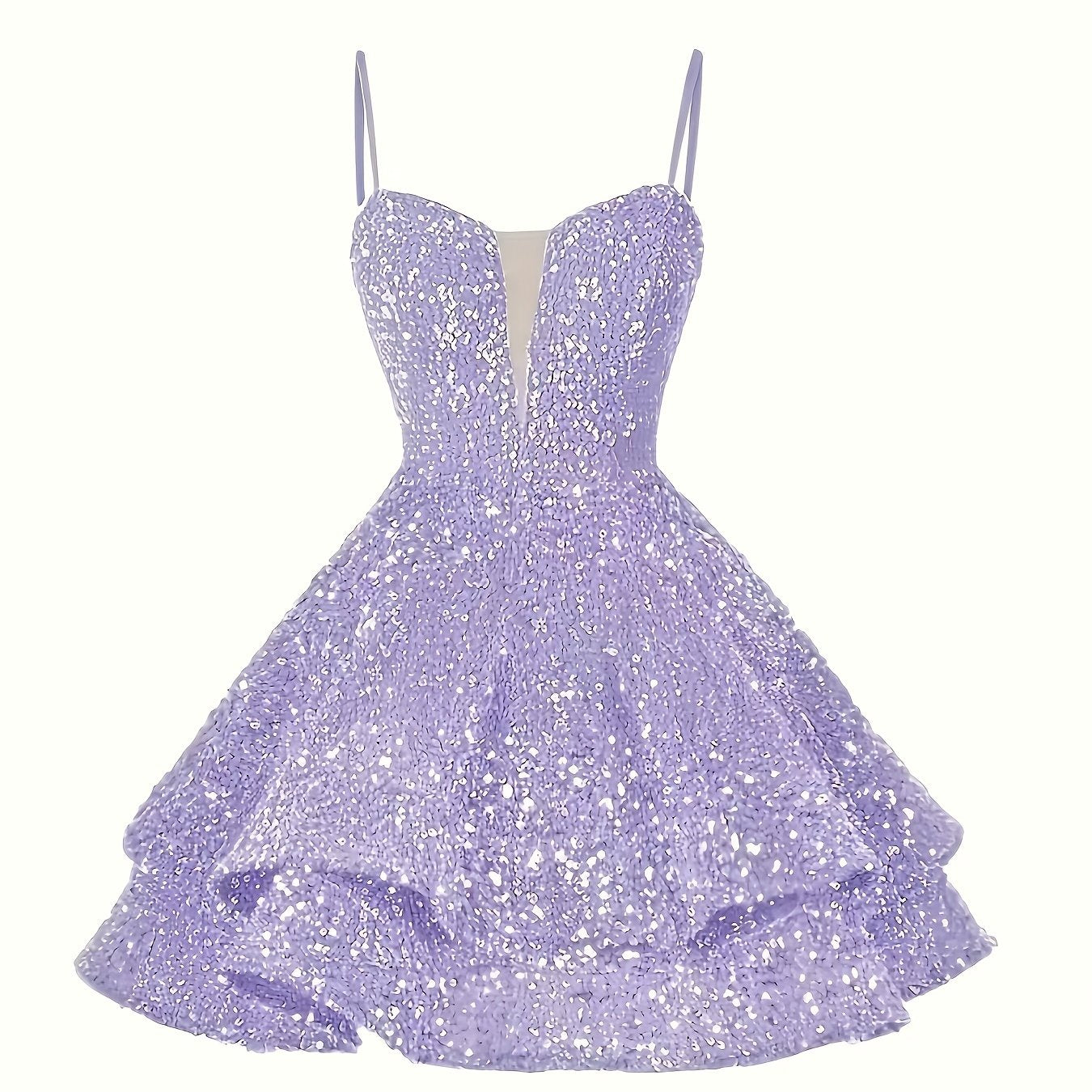 Sweet Sparkly Sequin Short Teen Homecoming Dress for Prom Party Gowns