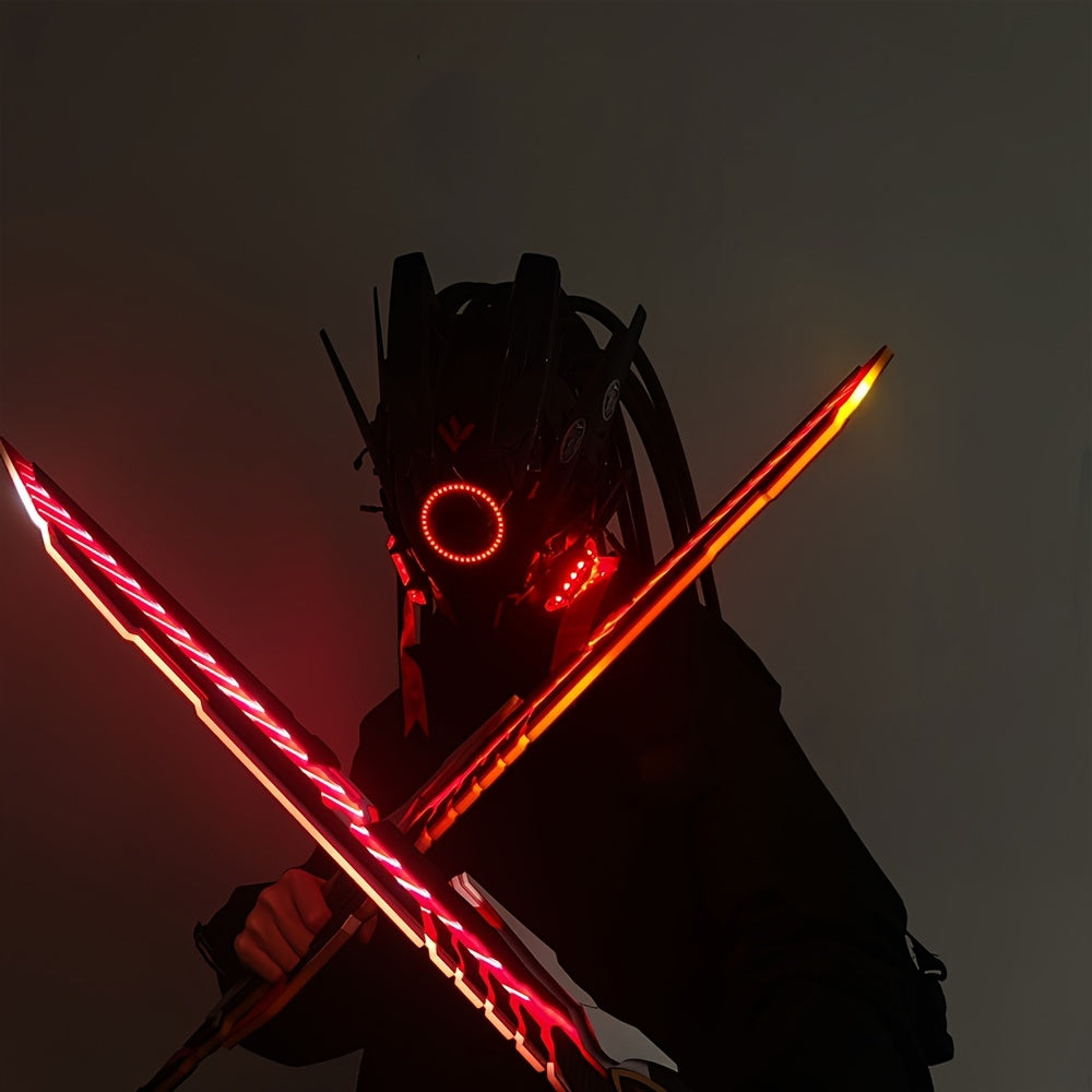 Futuristic LED Punk Mask