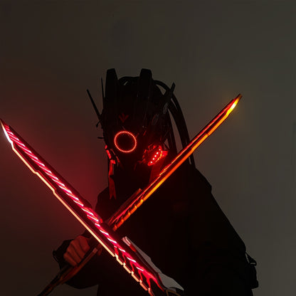 Futuristic LED Punk Mask