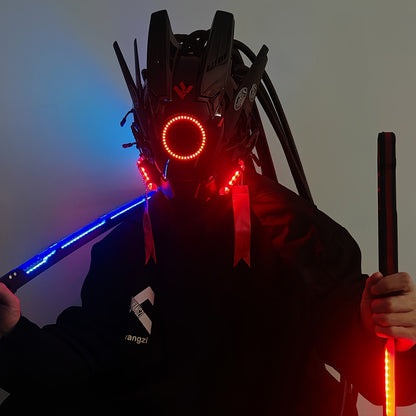 Futuristic LED Punk Mask