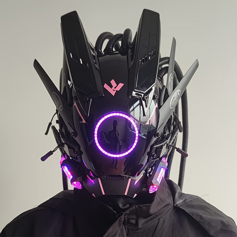 Futuristic LED Punk Mask