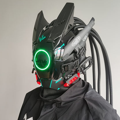 Futuristic LED Punk Mask
