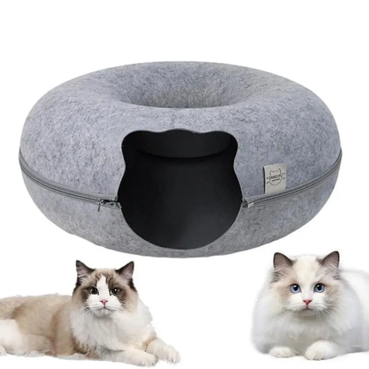 Cat Donut Cave Bed
