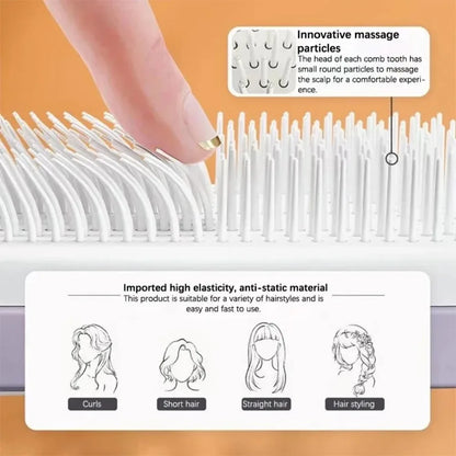 Self-Cleaning Airbag Hairbrush