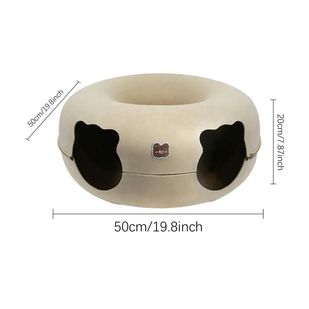 Cat Donut Cave Bed