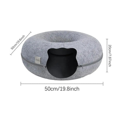 Cat Donut Cave Bed