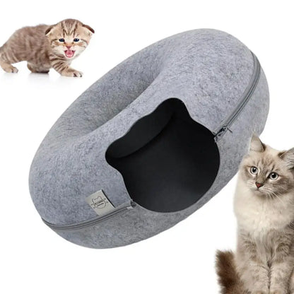 Cat Donut Cave Bed