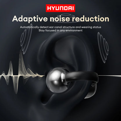 Choice HYUNDAI HY-C02 Nice earrings Earphones Wireless Bluetooth Headphones LED Power Display Mic Stereo Sound Earphones