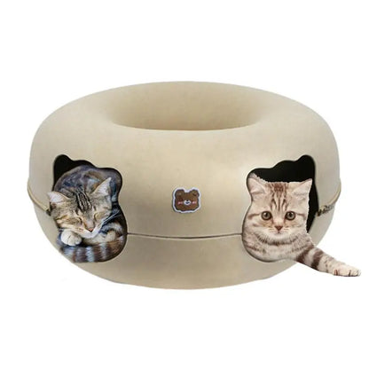 Cat Donut Cave Bed