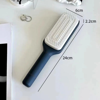 Self-Cleaning Airbag Hairbrush