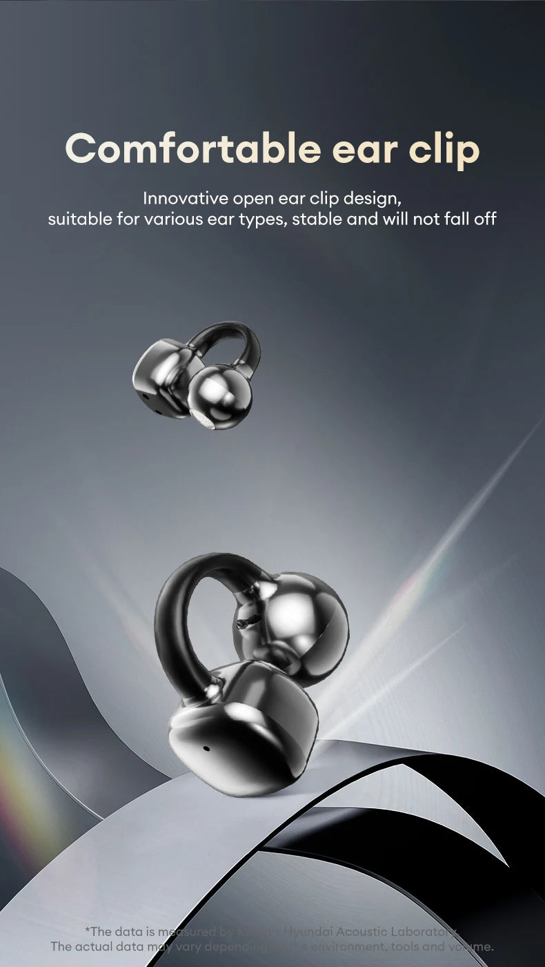 Choice HYUNDAI HY-C02 Nice earrings Earphones Wireless Bluetooth Headphones LED Power Display Mic Stereo Sound Earphones