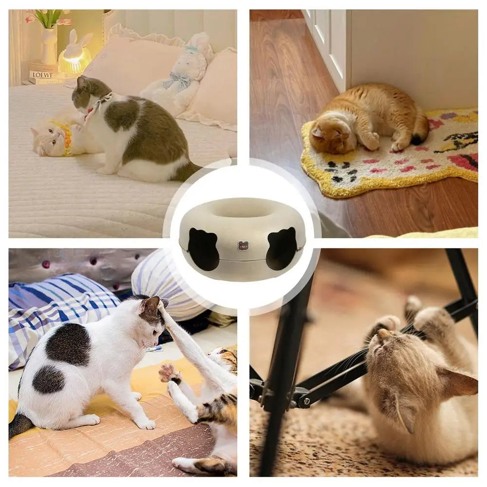 Cat Donut Cave Bed