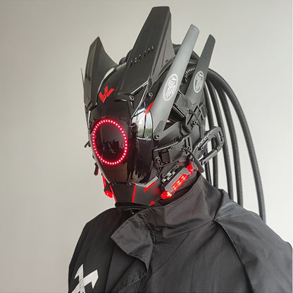 Futuristic LED Punk Mask