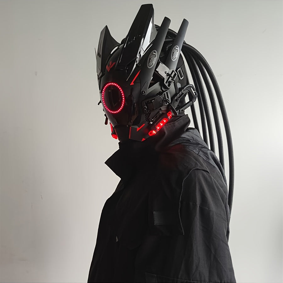 Futuristic LED Punk Mask
