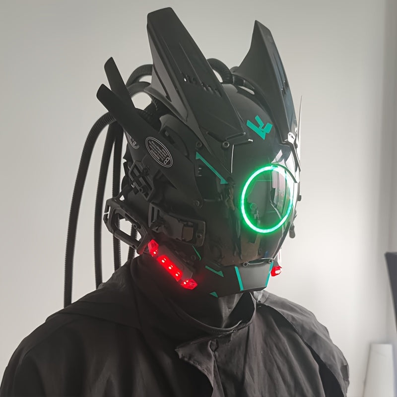 Futuristic LED Punk Mask