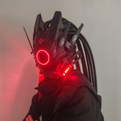 Futuristic LED Punk Mask