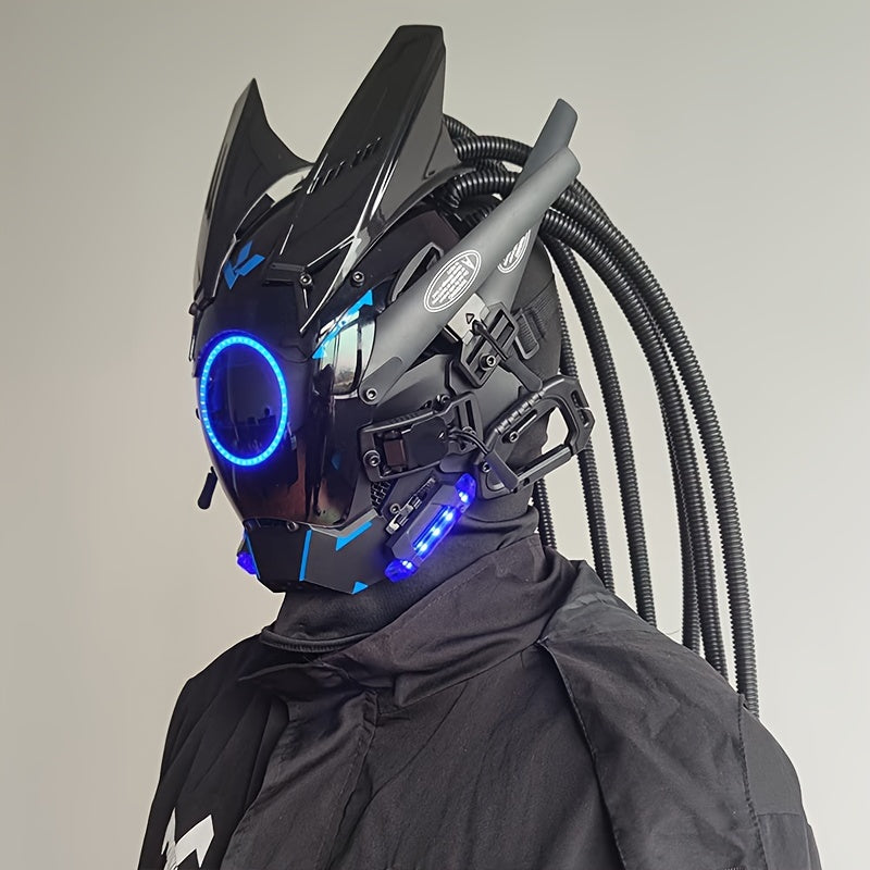 Futuristic LED Punk Mask